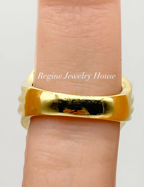 ✨ Stunning K18 Yellow Gold Diamond Cluster Ring ✨