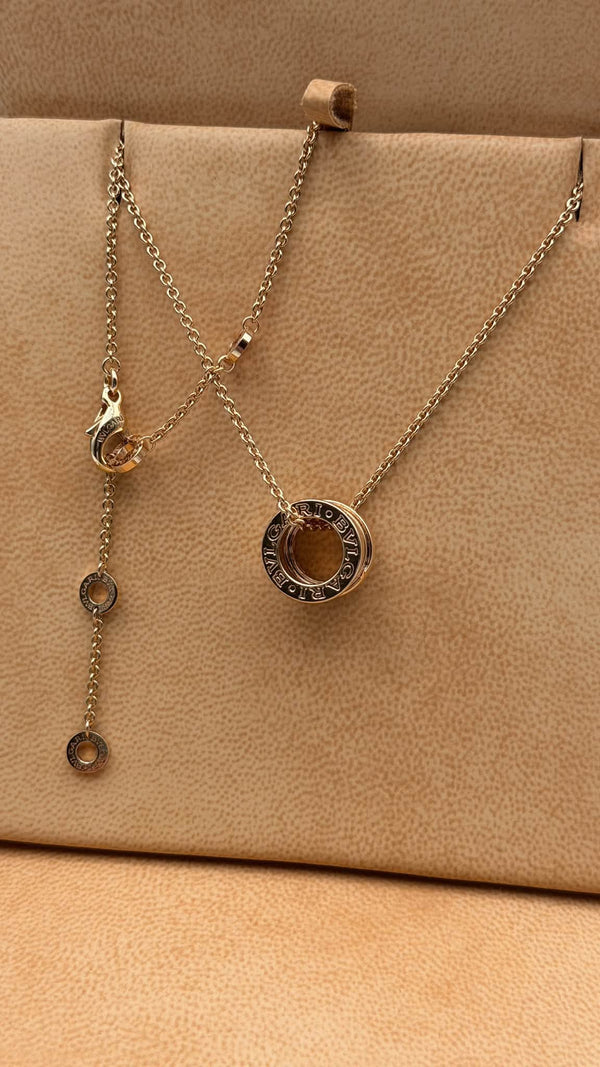 BVLGARI B.zero1 Pendant Necklace in 18K Pink Gold (750PG)