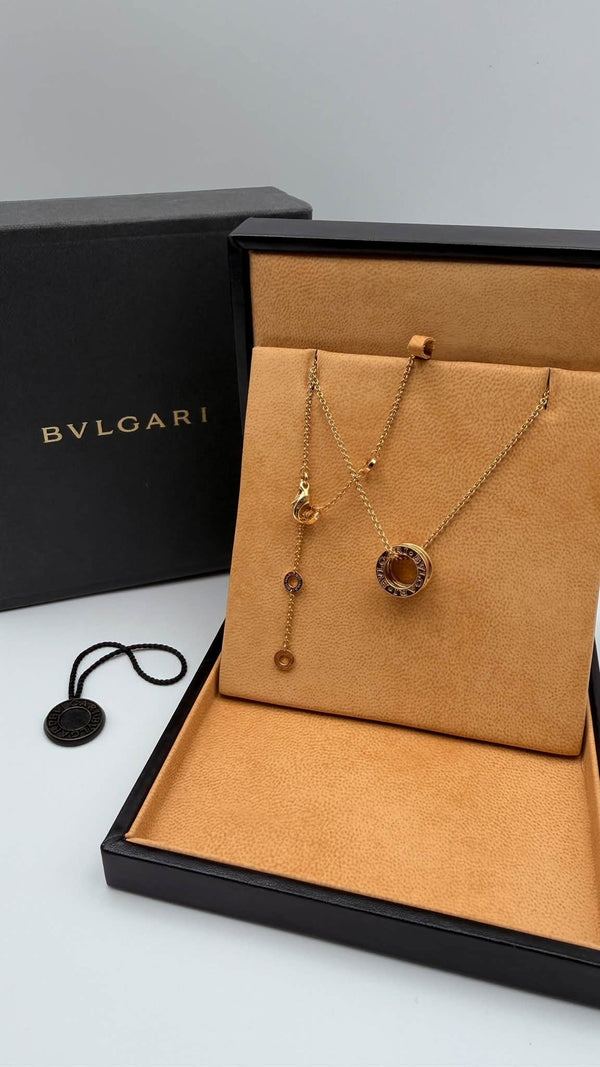 BVLGARI B.zero1 Pendant Necklace in 18K Pink Gold (750PG)