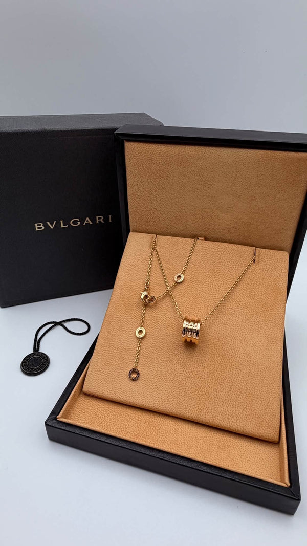 BVLGARI B.zero1 Pendant Necklace in 18K Pink Gold (750PG)