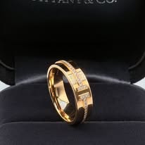 Pre-Loved Tiffany & Co. 18K Rose Gold Tiffany T Two Diamond Narrow Ring