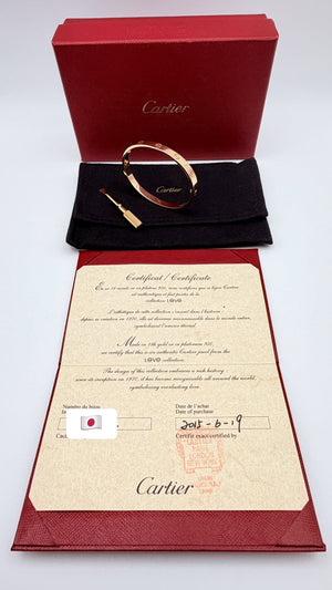 Cartier Love Bracelet –750 / 18K Gold (Size 17)
