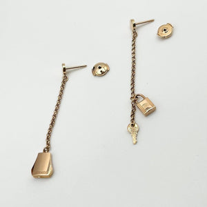 Hermès Kelly Clochette Drop Earrings in 18K Pink Gold (750PG)