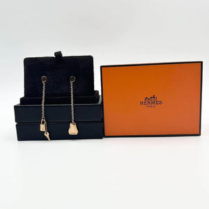 Hermès Kelly Clochette Drop Earrings in 18K Pink Gold (750PG)
