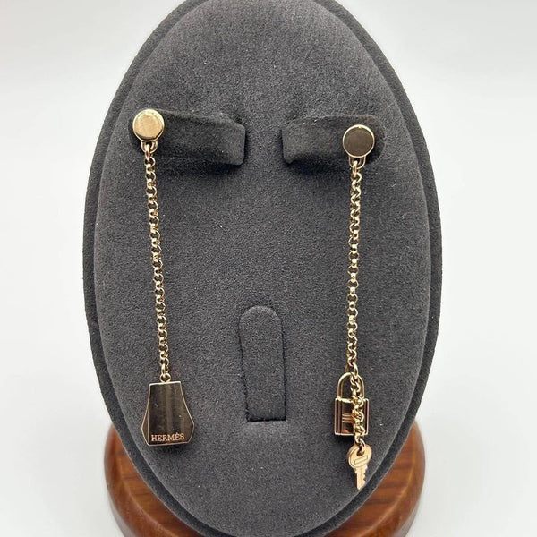 Hermès Kelly Clochette Drop Earrings in 18K Pink Gold (750PG)