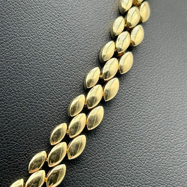K18 Yellow Gold Diamond Motif Collar Necklace