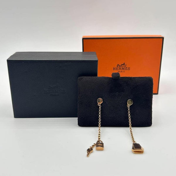 Hermès Kelly Clochette Drop Earrings in 18K Pink Gold (750PG)