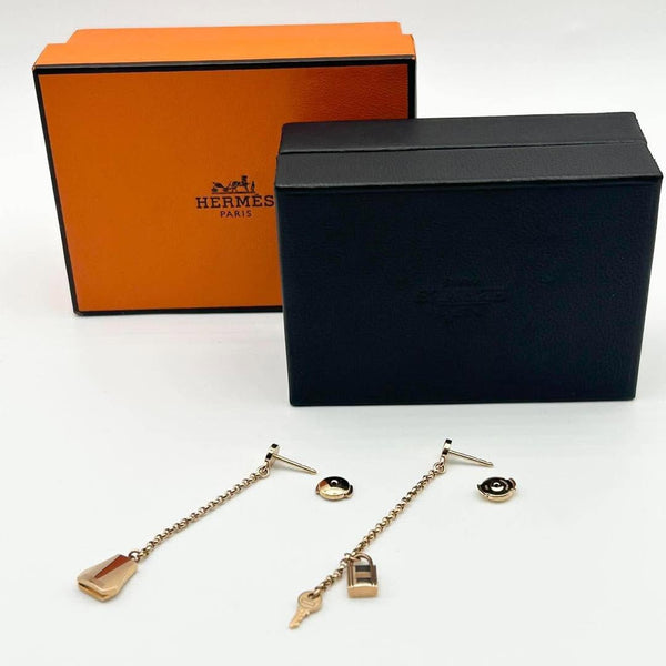Hermès Kelly Clochette Drop Earrings in 18K Pink Gold (750PG)