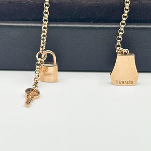 Hermès Kelly Clochette Drop Earrings in 18K Pink Gold (750PG)
