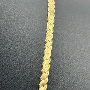 K18 Yellow Gold V-Shape Diamond Tennis Necklace