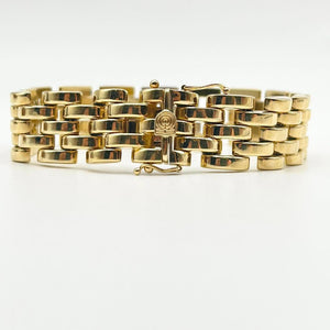 Chiampesan Two-Tone 18K Yellow & White Gold Diamond Link Bracelet (750)