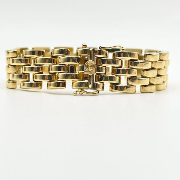 Chiampesan Two-Tone 18K Yellow & White Gold Diamond Link Bracelet (750)