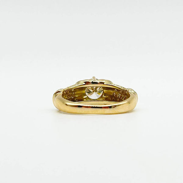 K18 Yellow Gold Diamond Cluster Ring