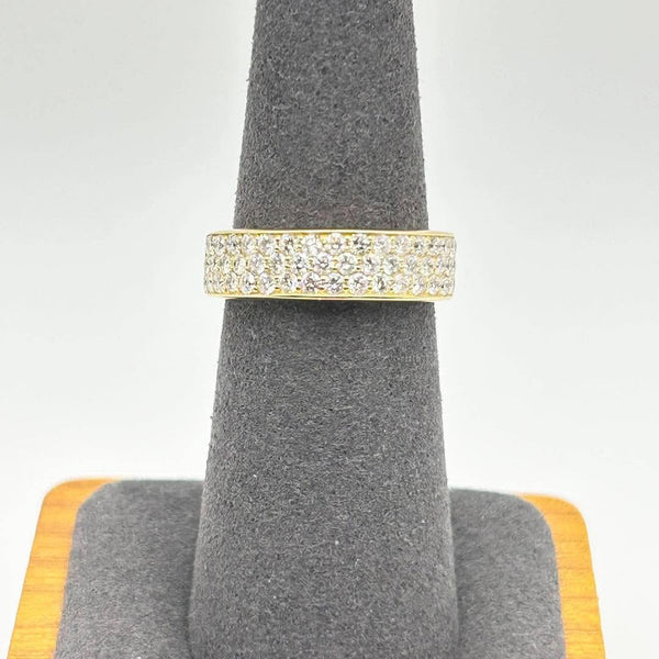 K18 Yellow Gold Diamond Pavé Band