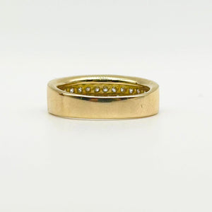 K18 Yellow Gold Diamond Pavé Band