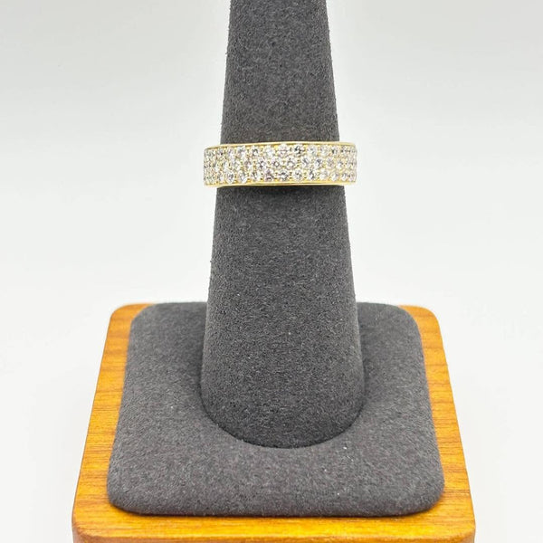 K18 Yellow Gold Diamond Pavé Band