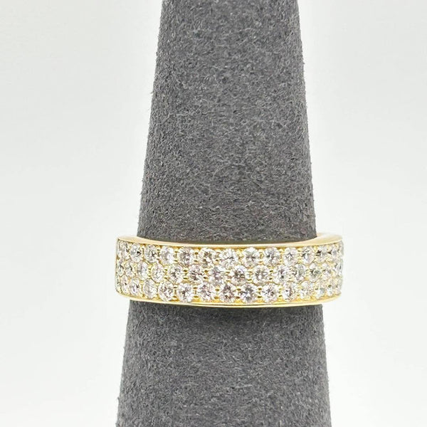 K18 Yellow Gold Diamond Pavé Band