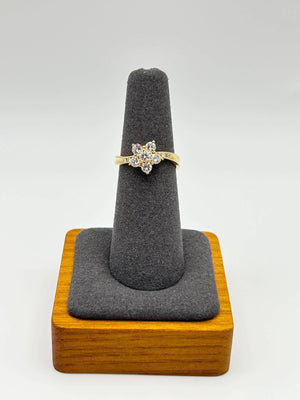 K18 Diamond Cluster Ring