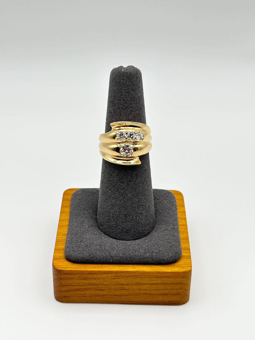 K18 Yellow Gold Multi-Stone Diamond Ring