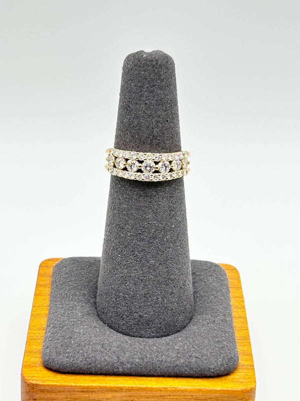 Multi-Row Diamond Band Ring