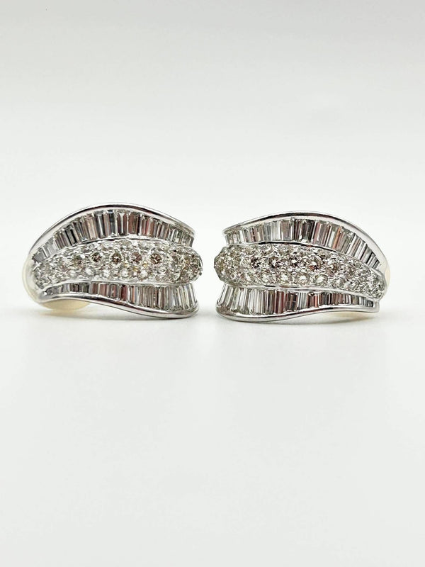K18 WG Diamond Statement Earrings