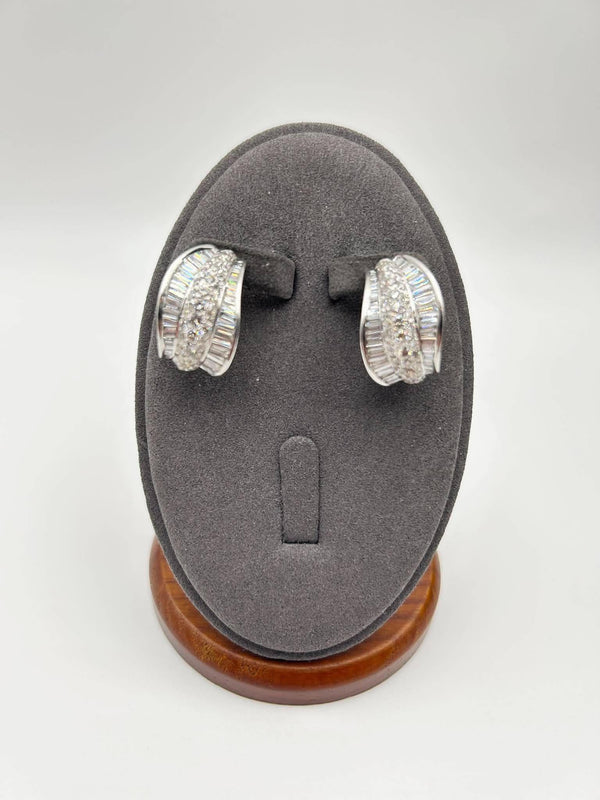 K18 WG Diamond Statement Earrings