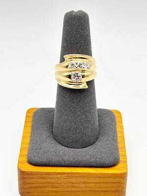 K18 Yellow Gold Multi-Stone Diamond Ring