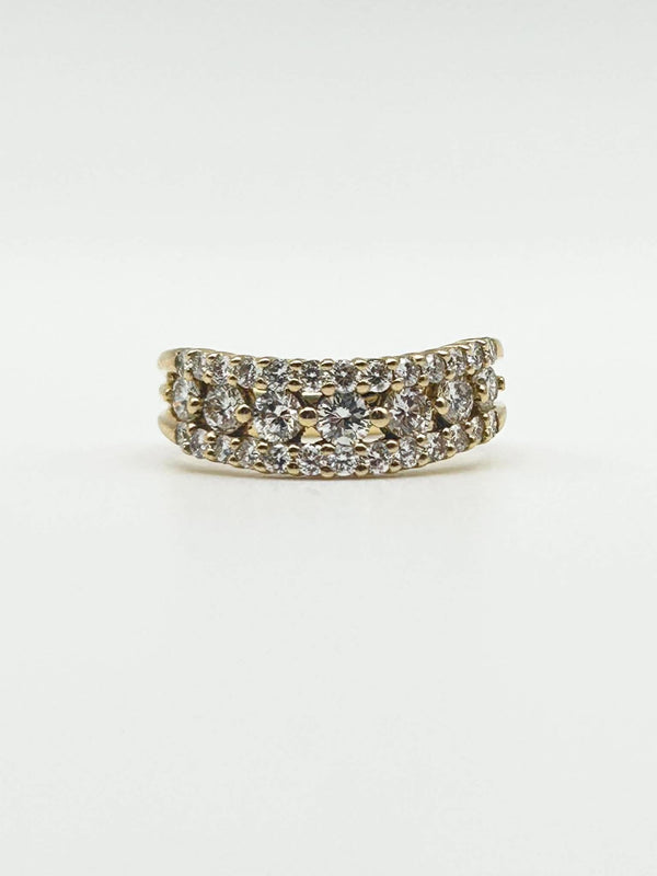 Multi-Row Diamond Band Ring