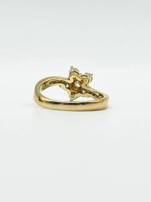 K18 Diamond Cluster Ring