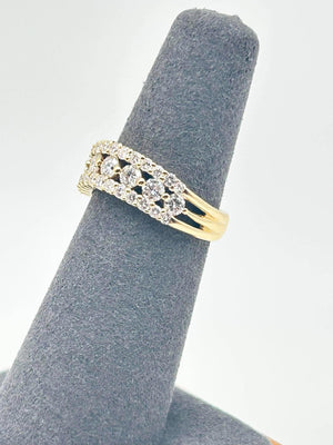 Multi-Row Diamond Band Ring