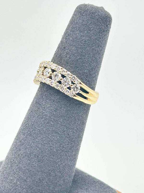 Multi-Row Diamond Band Ring