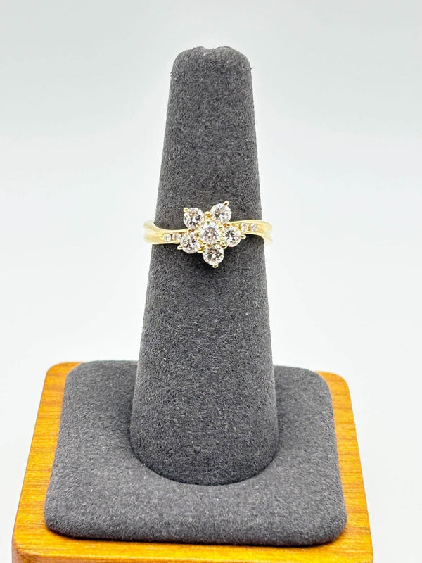 K18 Diamond Cluster Ring