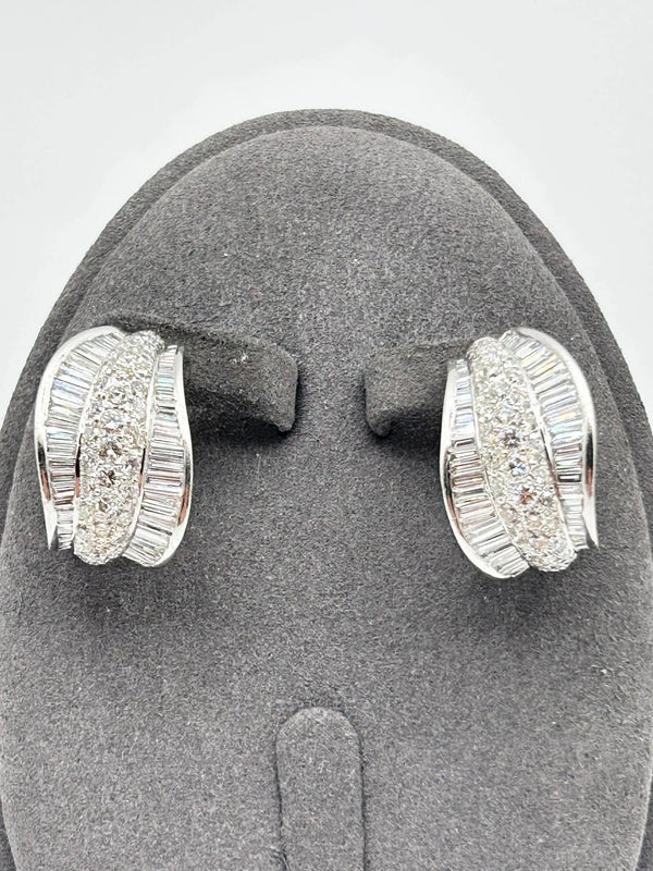 K18 WG Diamond Statement Earrings