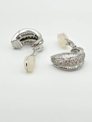 K18 WG Diamond Statement Earrings