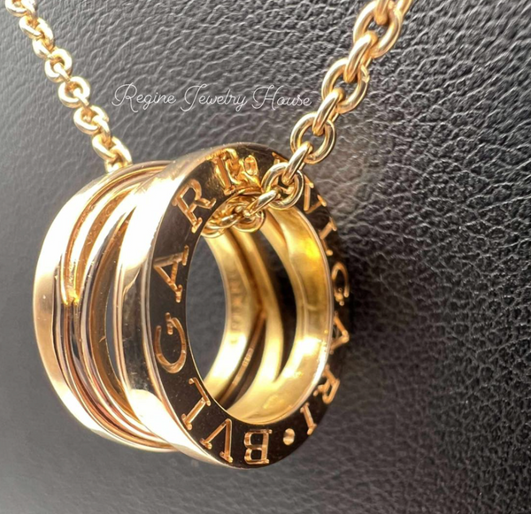 BVLGARI Legend B.zero1 750 Yellow Gold Pendant Necklace