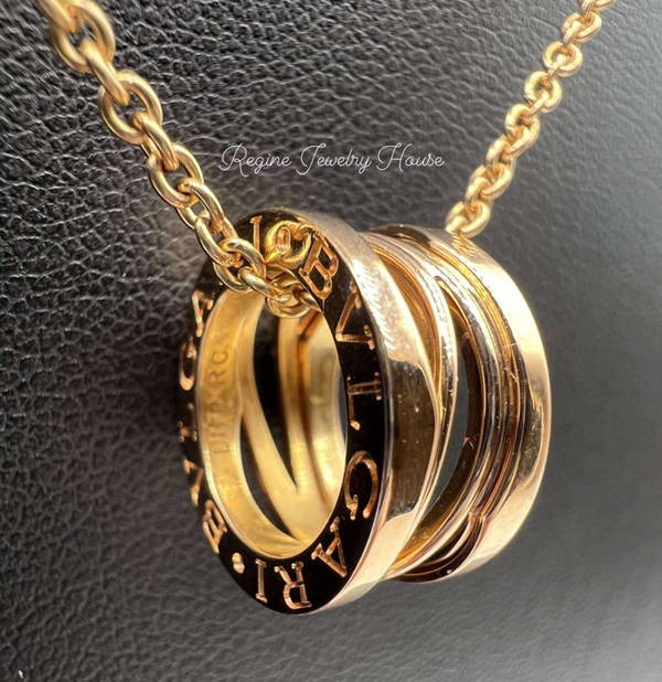 BVLGARI Legend B.zero1 750 Yellow Gold Pendant Necklace