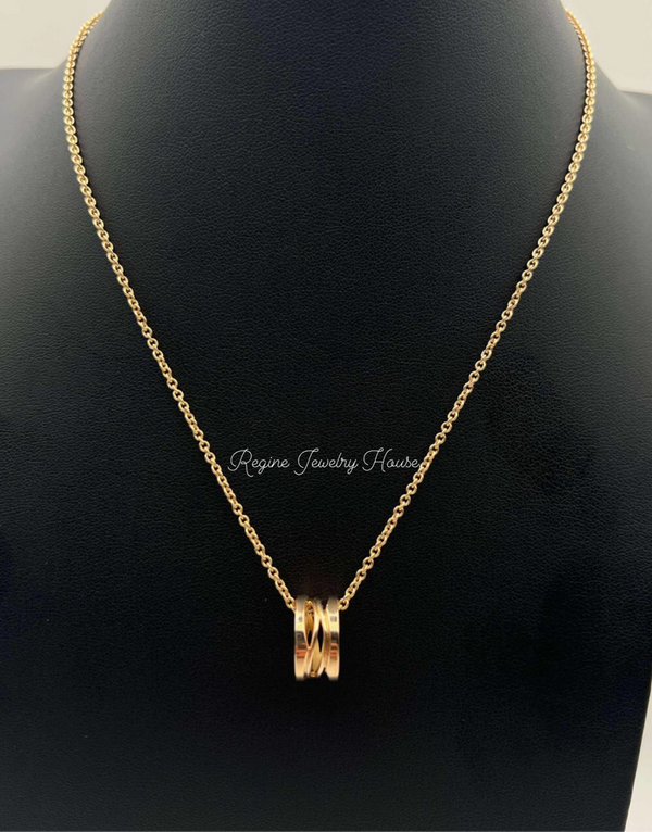 BVLGARI Legend B.zero1 750 Yellow Gold Pendant Necklace