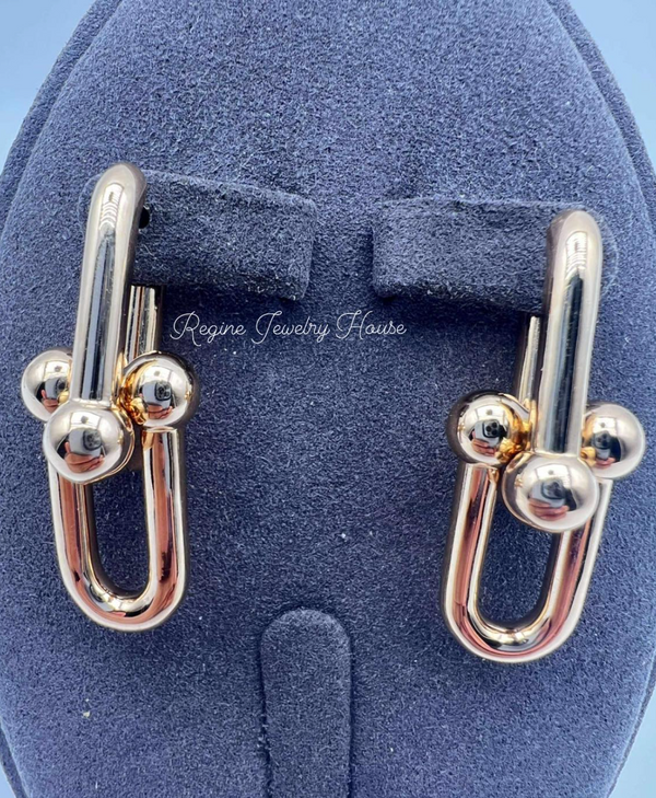 Tiffany & Co. HardWear Large Earrings – 18K Rose Gold, 12.4g