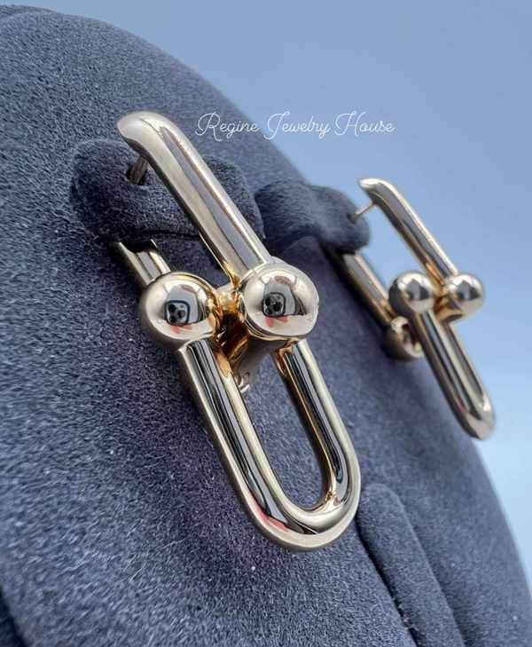 Tiffany & Co. HardWear Large Earrings – 18K Rose Gold, 12.4g