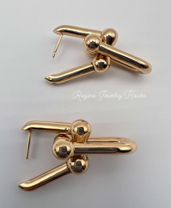 Tiffany & Co. HardWear Large Earrings – 18K Rose Gold, 12.4g