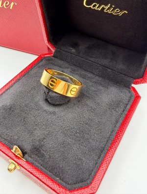 Authentic Cartier Love Ring - 18K Yellow Gold (750) - Size EU 59 / US 9 - Iconic Jewelry