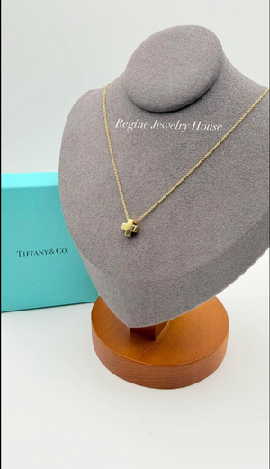 Tiffany & Co. Roman Cross Necklace in 18K Yellow Gold