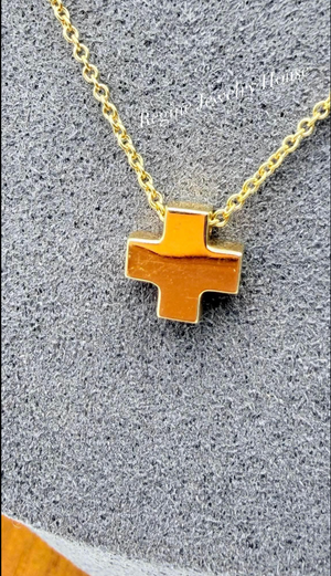 Tiffany & Co. Roman Cross Necklace in 18K Yellow Gold