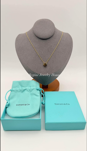 Tiffany & Co. Roman Cross Necklace in 18K Yellow Gold