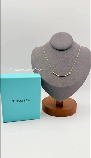 Tiffany & Co. T Smile Necklace in 18K Yellow Gold