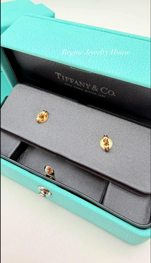Tiffany & Co. Open Heart Earrings in 18K Yellow Gold