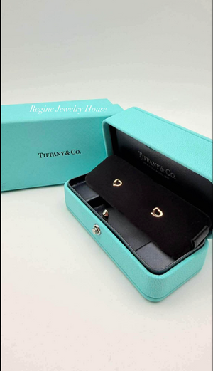 Tiffany & Co. Open Heart Earrings in 18K Yellow Gold