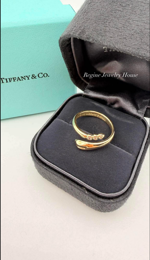 Tiffany & Co. Snake Diamond Ring in 18K Yellow Gold
