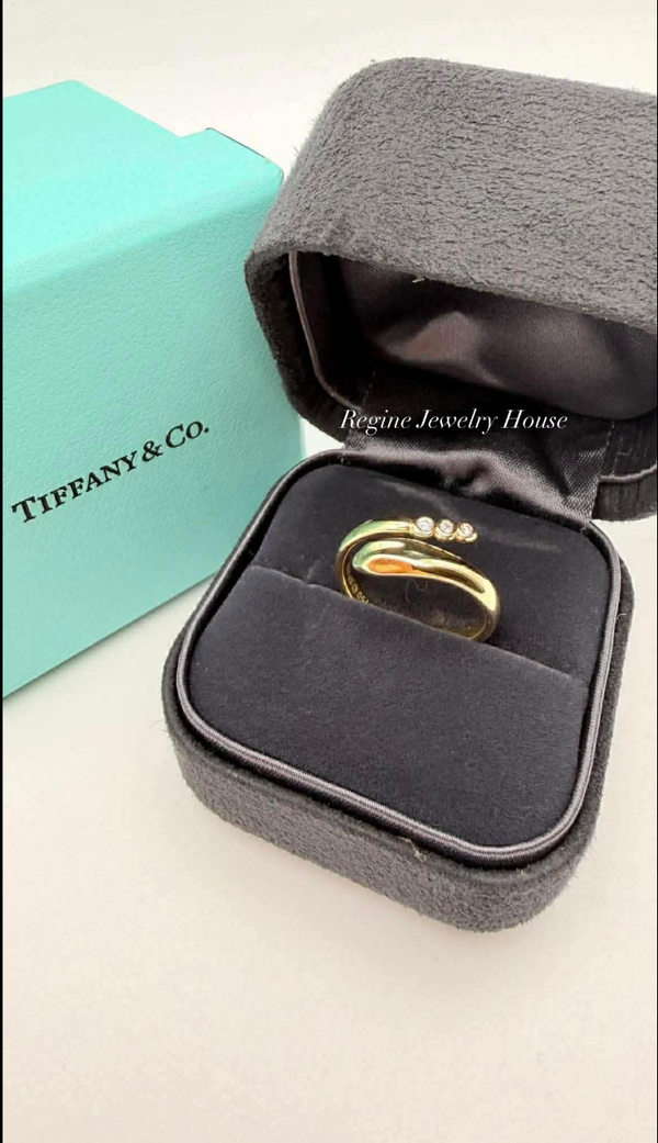 Tiffany & Co. Snake Diamond Ring in 18K Yellow Gold