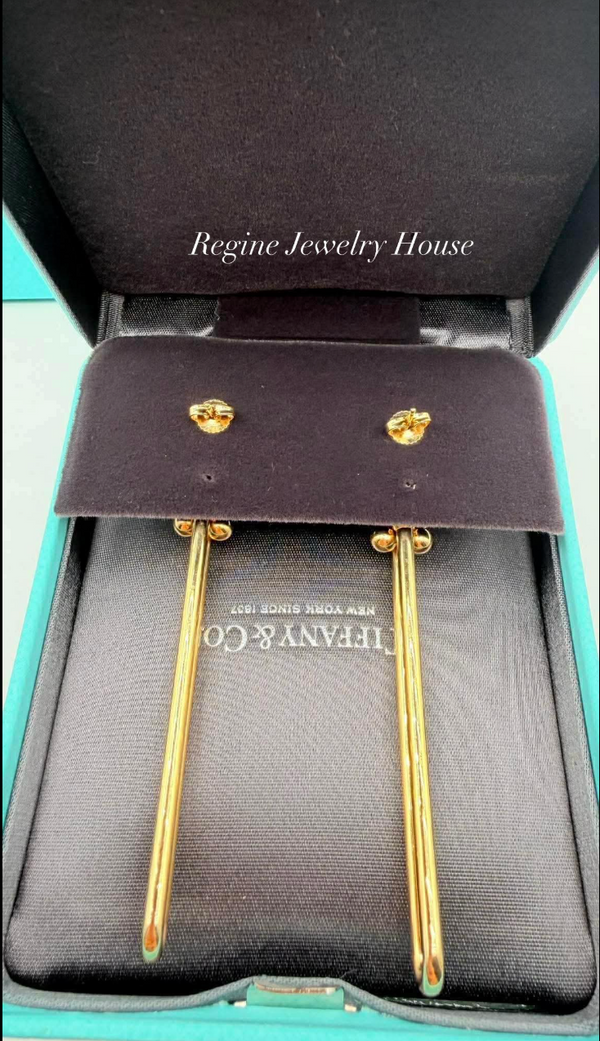 Tiffany & Co. Hardware Double Long Link Earrings in 18K Rose Gold